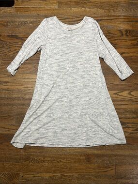 Lila Rose Light Heathered Gray Tunic Dress Super Soft